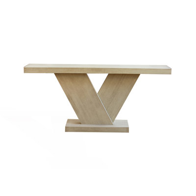 Modern X-Leg Console Table, Sturdy Entryway Table