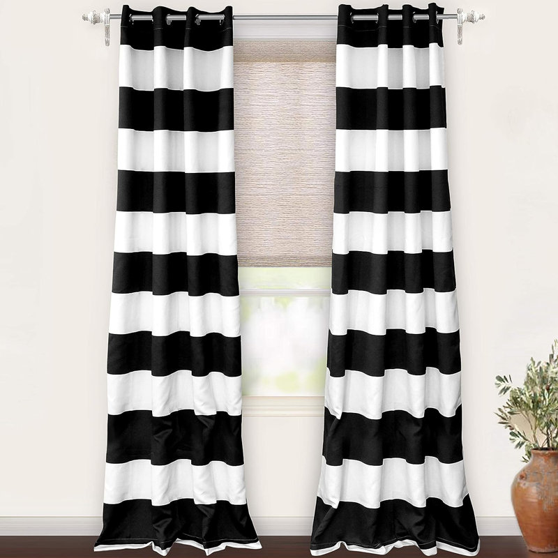 Antionette Room Darkening Pair, 52" W x 108" L, Indigo Black