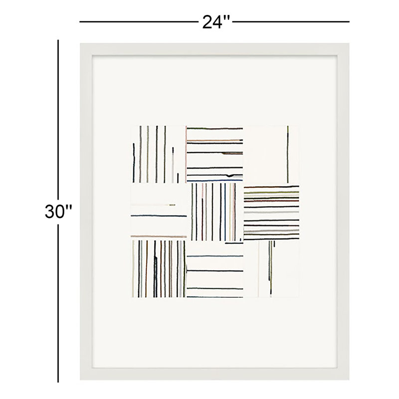 Ensemble de 3 cadres de peinture Lang, Cadre blanc, H 30 po x l 24 po x P 1,25 po