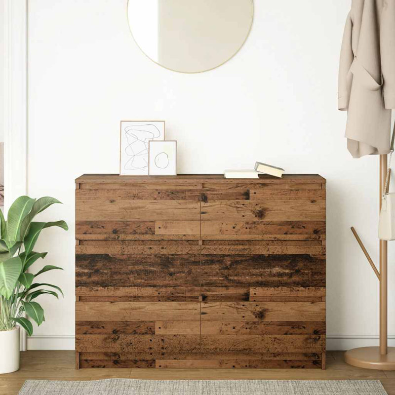 Sideboard 100X35x76 Cm Engineered Wood, Old Wood