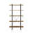 Eligha 6-Shelf Bookcase in Rustic Oak and Black-111786976