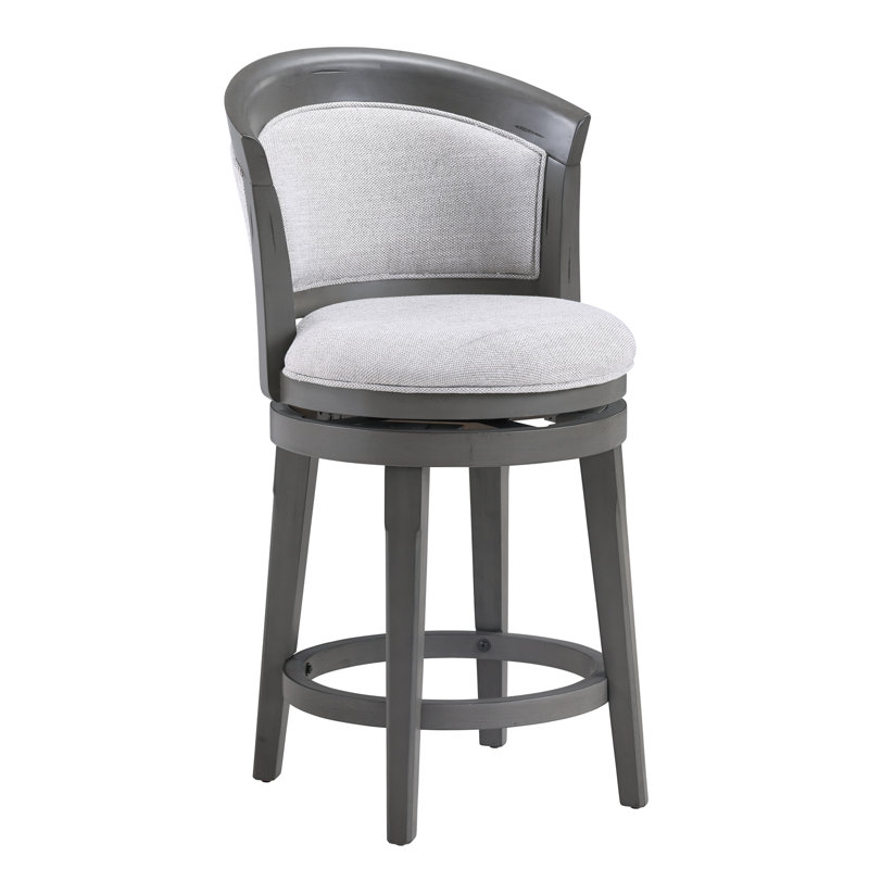 24" Swivel Stool - Antique Gray