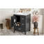 Meuble-lavabo moderne de 24 pouces avec lavabo en céramique, porte à fermeture douce, tablette de porte à double couche et 3 tiroirs-1574612954