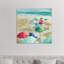 Umbrella Beach I by Carol Robinson - Painting on Canvas-2127350513-2137470367