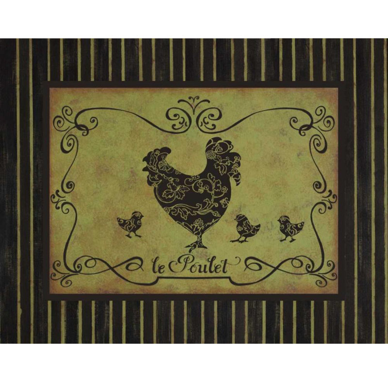 "August Poulet", "Devereux, Sophie", reproduction d'art sur toile, "Le Poulet", H 20 po x l 24 po