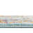 Round Floral Power Loomed Polypropylene Area Rug in Aqua/Blue/Orange-762802849