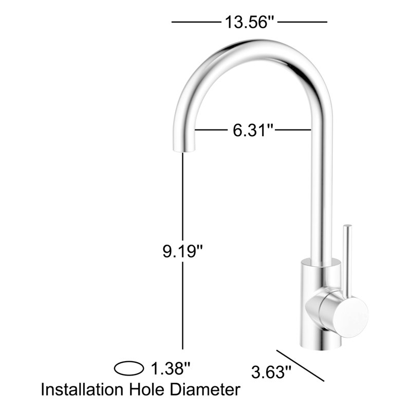 CMI Casmir Kitchen Faucet, Brushed Nickel