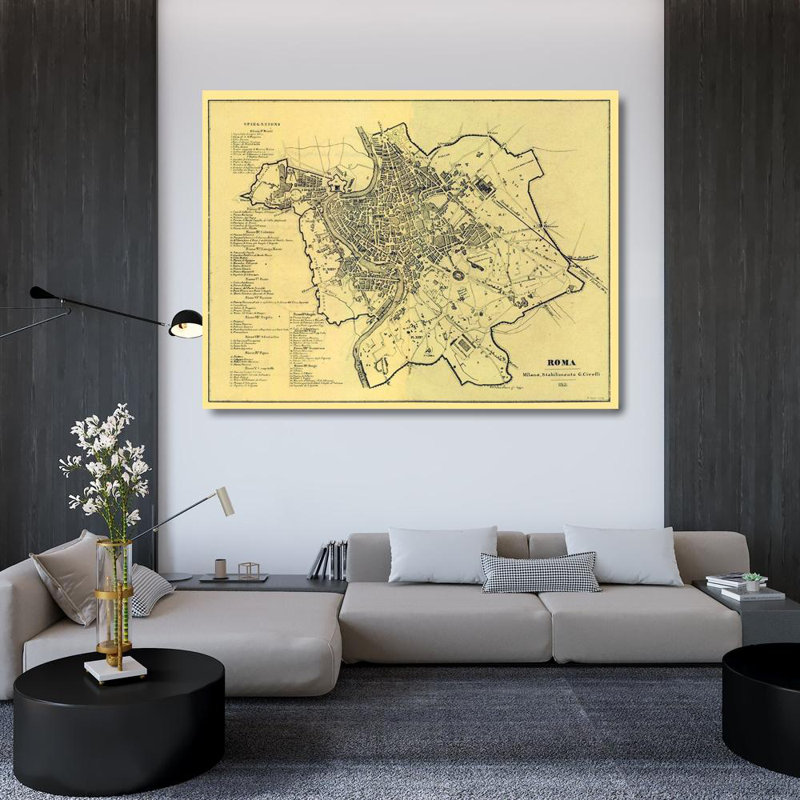 Art sur toile tendue Trent Austin Design® Castro, Roma, Castro, H 36 po x l 46 po