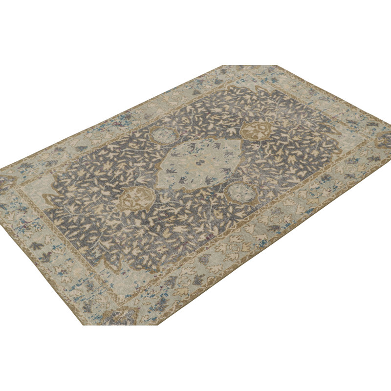 Hand Woven Cotton and Wool Area Rug