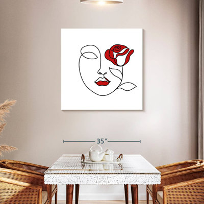 Leisha Woman Face With Rose