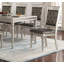 Ensemble de 2 chaises d'appoint luxueuses rembourrées capitonnées Luxury