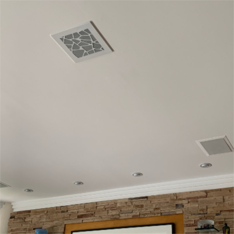 Registre moderne de mur et de plafond à motif moderne, H 0,25 po x L 11 po x l 11 po