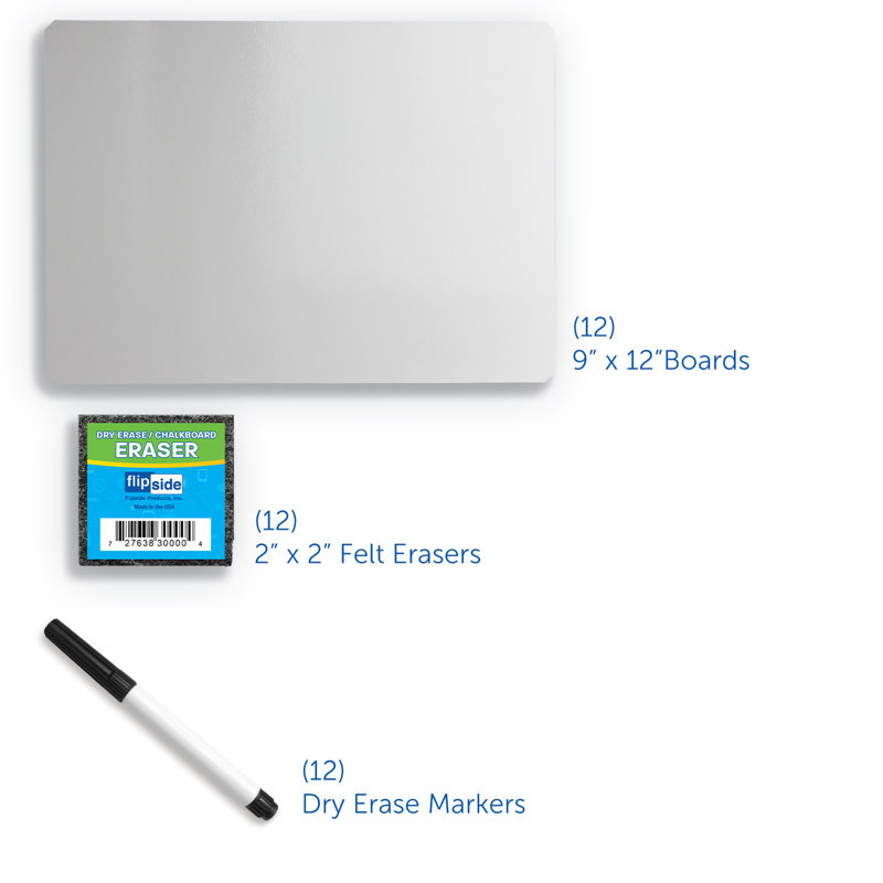 Flipside Products No Melamine Whiteboard