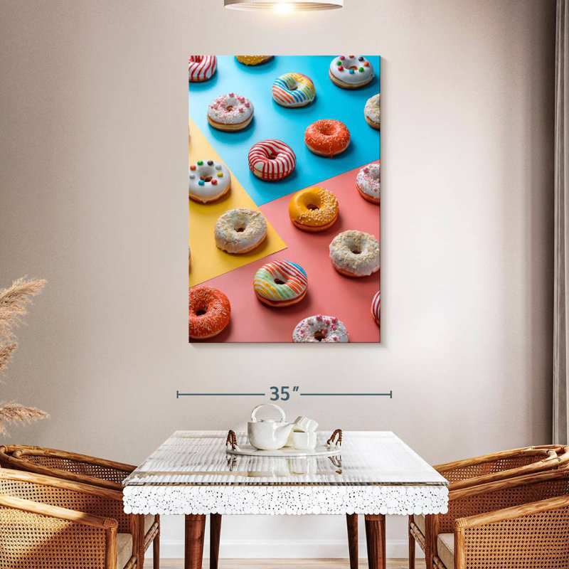 Yarlin Assorted Glazed Doughnuts, 48" H x 32" W