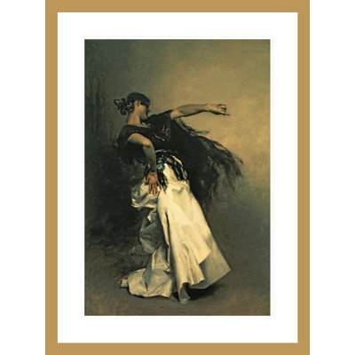 Le danseur espagnol pour «El Jaleo», John Singer Sargent, impression giclée sur cadre