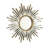 33'' Gemme Mirror, Luxury Style PU Sunburst-Shaped Art Decorative Mirror, Suitable For Bathroom, Bedroom, Living Room, Corridor, Entryway, Etc.