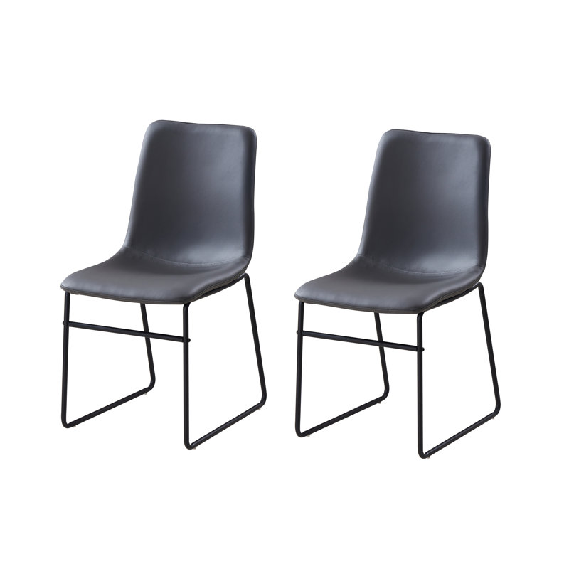 Chaise d'appoint rembourré, Gris