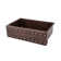 30" Hammered Copper Kitchen Apron Single Basin Sink w/ Barrel Strap Design with Matching Drain and Accessories
