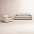 Bobbi 2-Piece Upholstered Living Room Set with Plinth Base