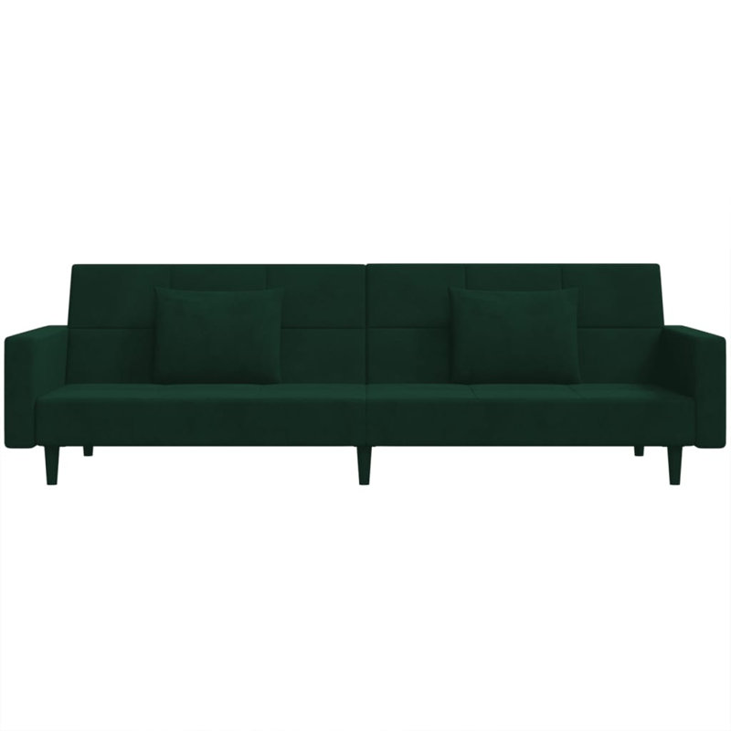 Ruo Upholstered 86.6'' Sofa, Dark Green Velvet