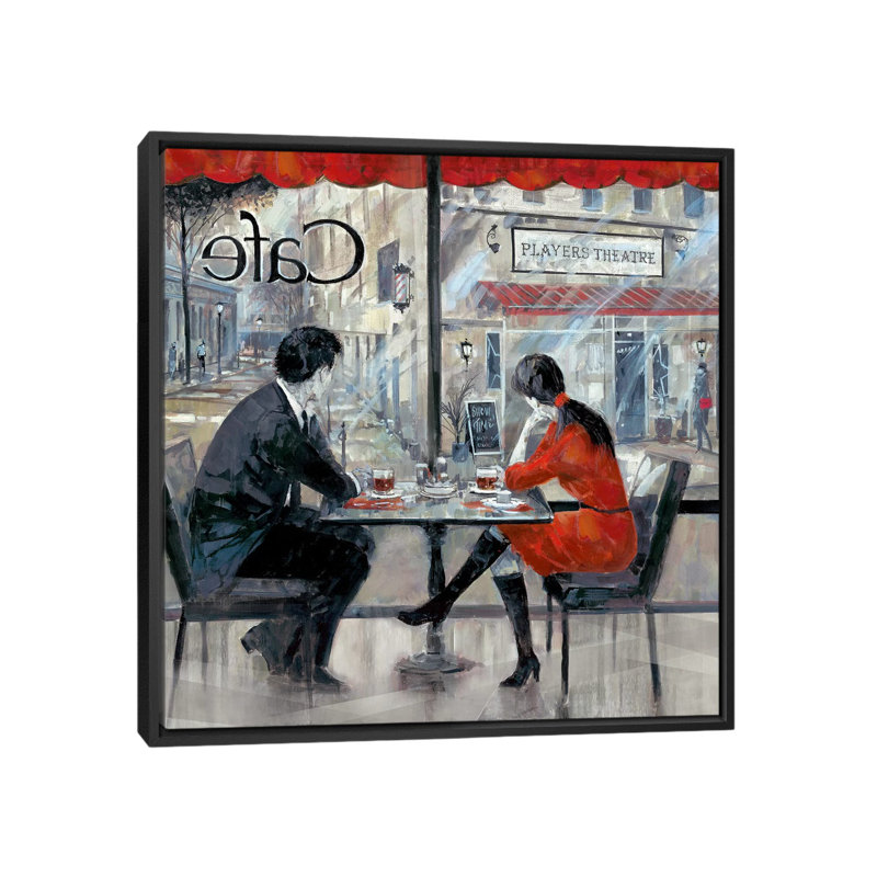 « joueur du théâtre », impression sur toile, H 18 po x l 18 po x P 1,5 po, Toile avec cadre noir