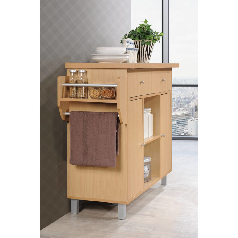 Wood Kitchen Island, Beech