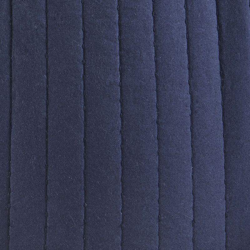 Taie décorative européenne en coton matelassé Gracie Mills Johnny Farmhouse Chic, Bleu marine