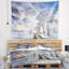 Cloudscape de polyester dans un tapisserie de terrain avec accessoires suspendus inclus-28490029