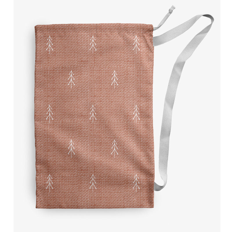 Fabric Laundry Bag with Handles, Medium (36" H x 28" W), Orange