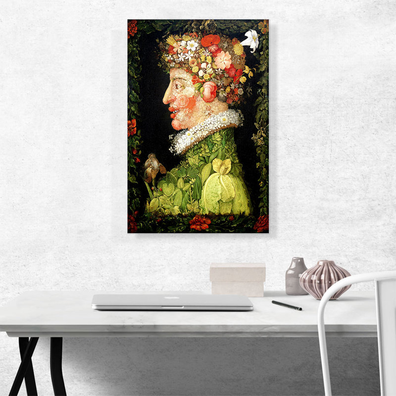 «Spring 1573» par Giuseppe Arcimboldo, impression sur toile tendue, H 26 po x l 18 po x 1,5 po