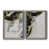 Toile avec cadre gris