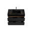 Meuble-lavabo 36 po avec lavabo à quartz d'ingénierie et tiroirs souples, meuble-lavabo mural flottant pour salle de bain moderne, lavabo une pièce, KD