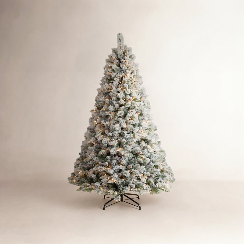 Arbre de Noël artificiel enneigé, H 72 po