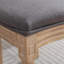 Chaises de salle à manger en lin gris foncé, structure en bois massif français, rembourrage confortable, lin Sw1845dg, solide