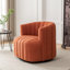 Fauteuil demi-tonneau pivotant rembourré Bryonie-1787267304