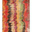 Wool Abstract Area Rug in Red