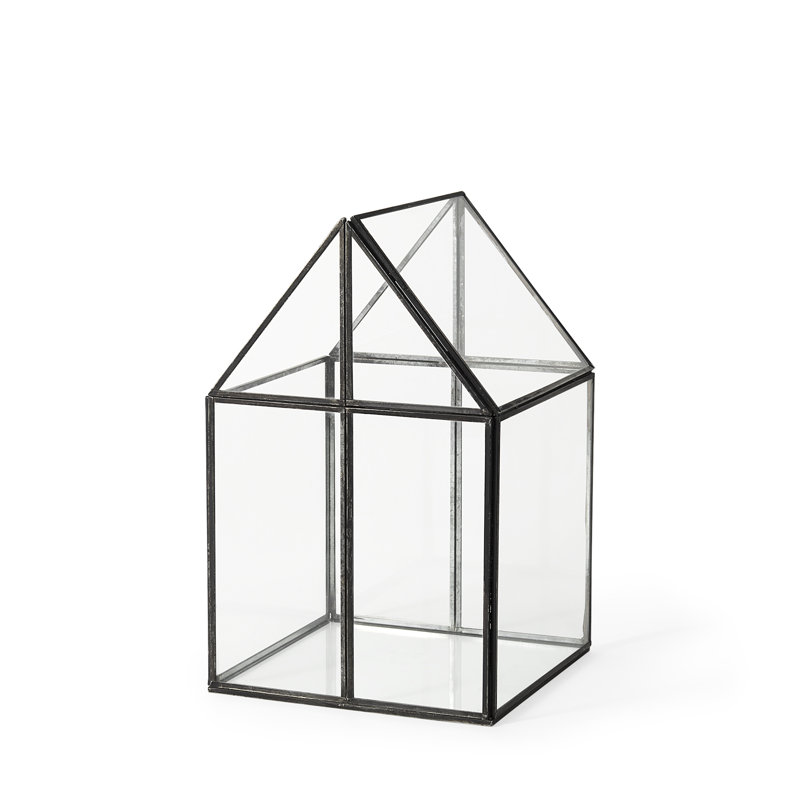 Terrarium en verre Navin, H 13 po x l 7,9 po x P 7,9 po