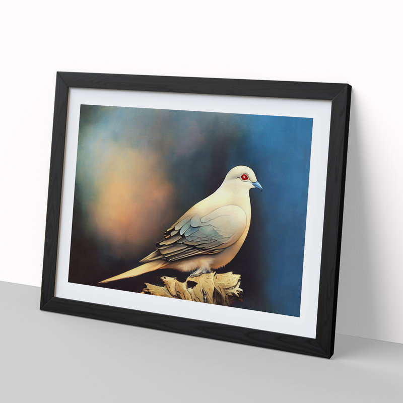 Spectacular Dove Bird - Framed Print, Black Frame, 46cm H x 64cm W