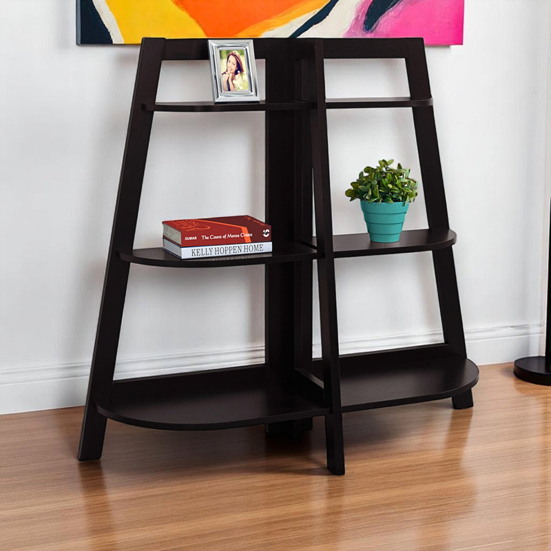 Ertel Bookshelf, Bookcase, Etagere, 3 Tier, 48"H, Office, Bedroom, Laminate, Contemporary, Modern, Cappuccino