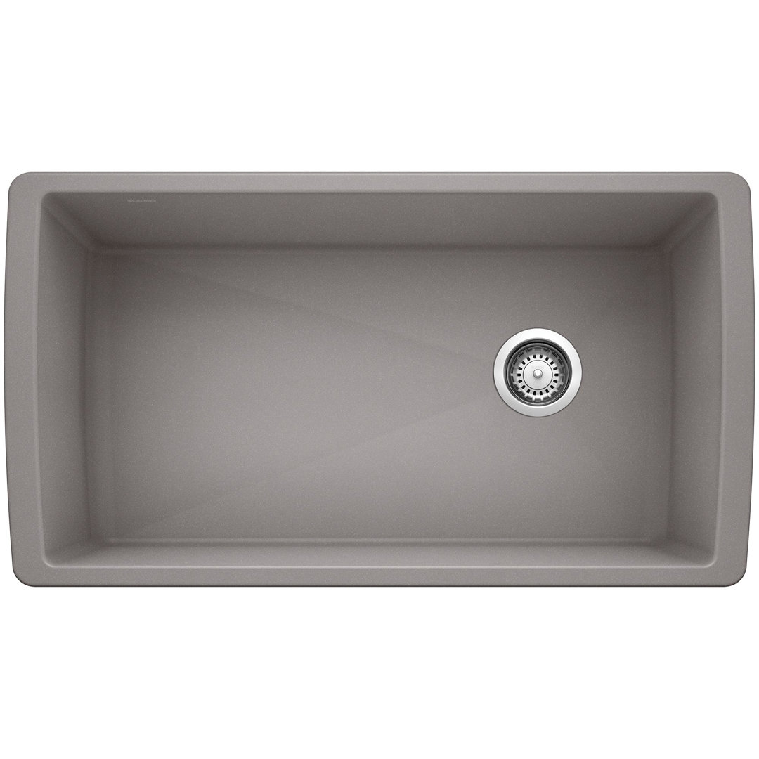 Diamond SILGRANIT 33" Super Single Undermount Kitchen Sink Blanco 