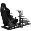 Anman Flight Simulator Bracket Racing Stand with Black Seat, NO Steering Wheel Pedal Shifter Handbrake