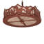 Running Horses Fan Light Fixture
