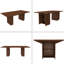 Table de salle à manger de 78 pouces de long avec base de rangement en placage de bois naturel, table de ferme rectangulaire en bois aggloméré pour 6 personnes, table de cuisine rustique moderne pour la salle à manger