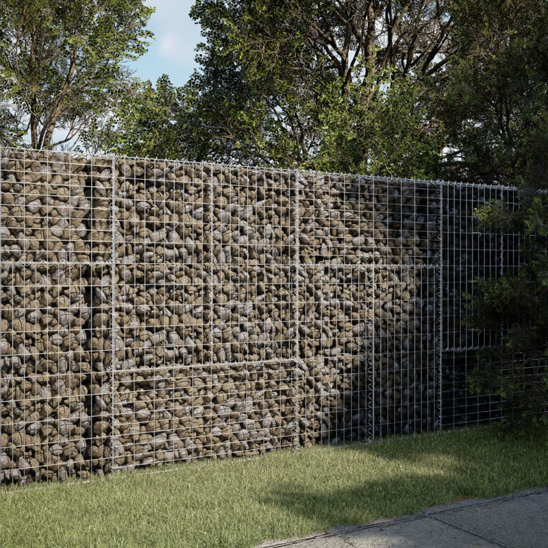 Très grand pot de jardin Gabion, H 19,7 po x l 78,7 po x P 59,1 po
