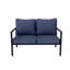 Causeuse avec accoudoirs et coussins en bois-820152224