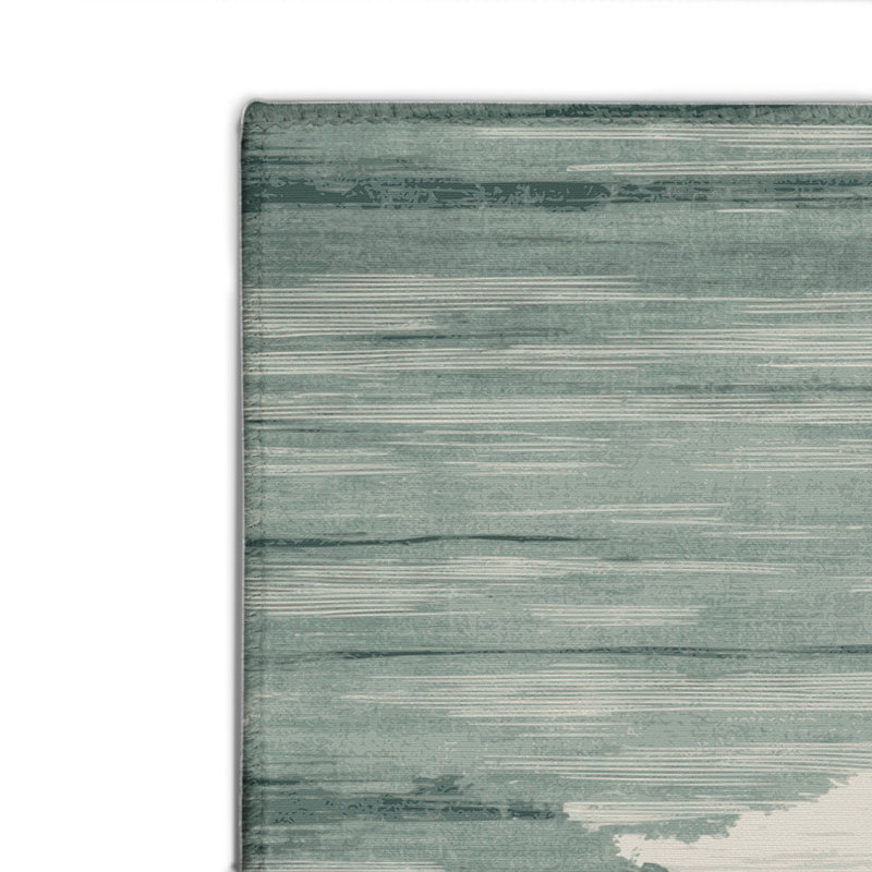 Tapis intérieur et extérieur gris Watercolor, Rectangulaire 2 pi x 3 pi