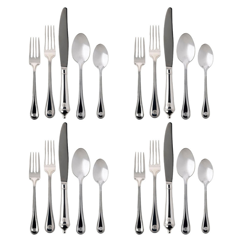Berry & Thread Flatware Place Setting, Polished