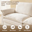 Canapé modulaire de 143 po avec repose-pieds en forme de U et 6 sièges modulaires avec sièges profonds, beige-1729293804-1729634714