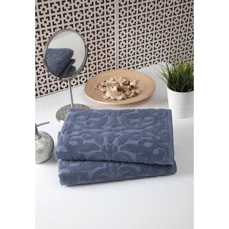 Sanchez Midweight Bath Towel, Dusty Blue
