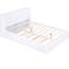 Grand lit blanc avec tablettes coulissantes et lit gigogne simple TG